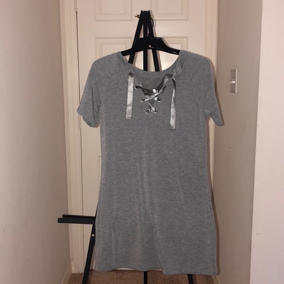 tie up t shirt dress